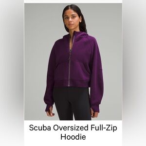 Lululemon purple full zip hoodie size xs/s